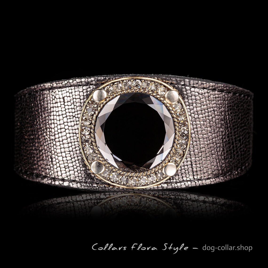 Jeweled Dog Collar Luxury Dog Collar Leather Dog Collar Etsy