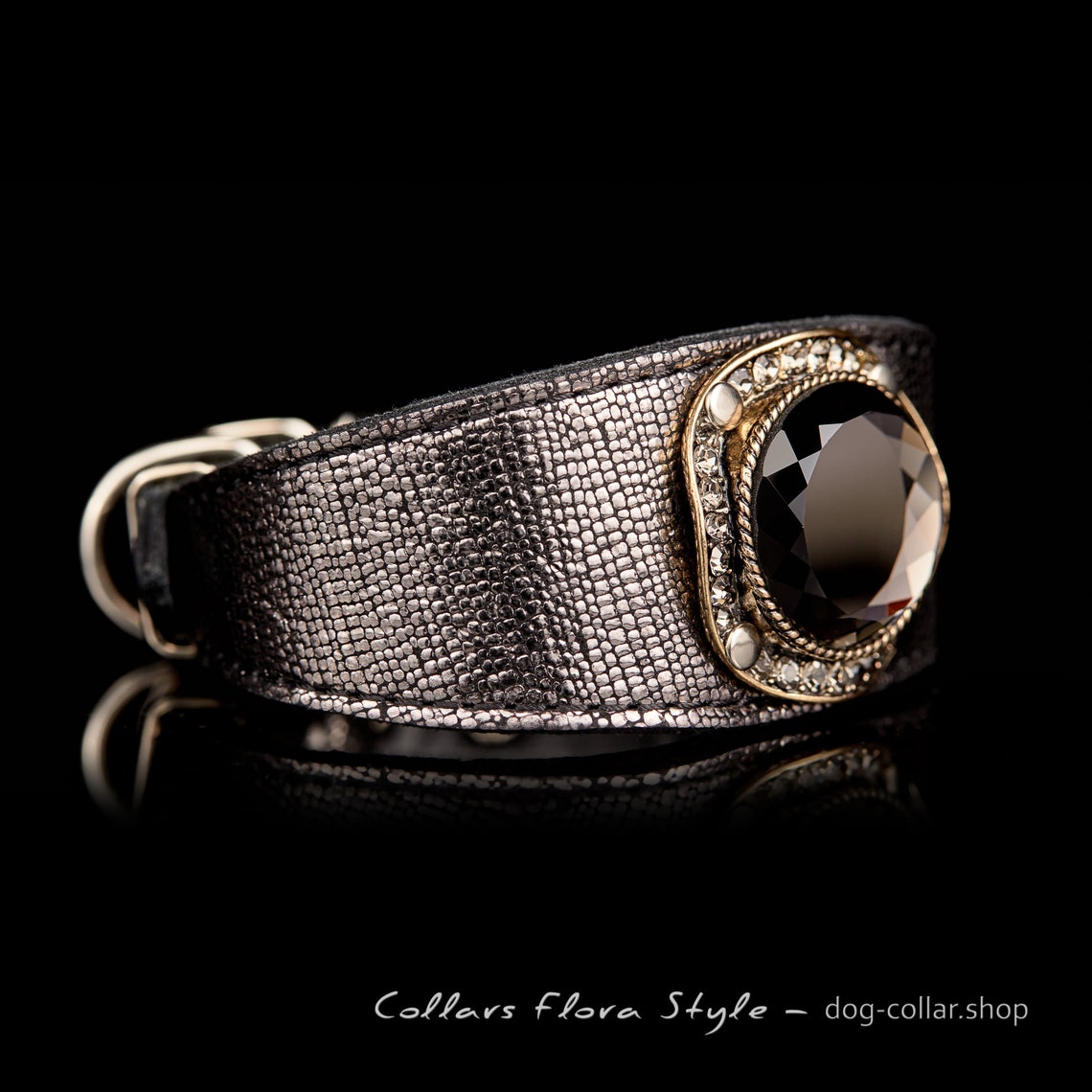 Jeweled Dog Collar Luxury Dog Collar Leather Dog Collar Etsy