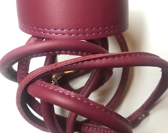 Leather Dog Collar | Leash for dog | Set dog collar and leash for Italian Greyhound, Xoloitzcuintli, Sighthound, Whippet | small dog collar