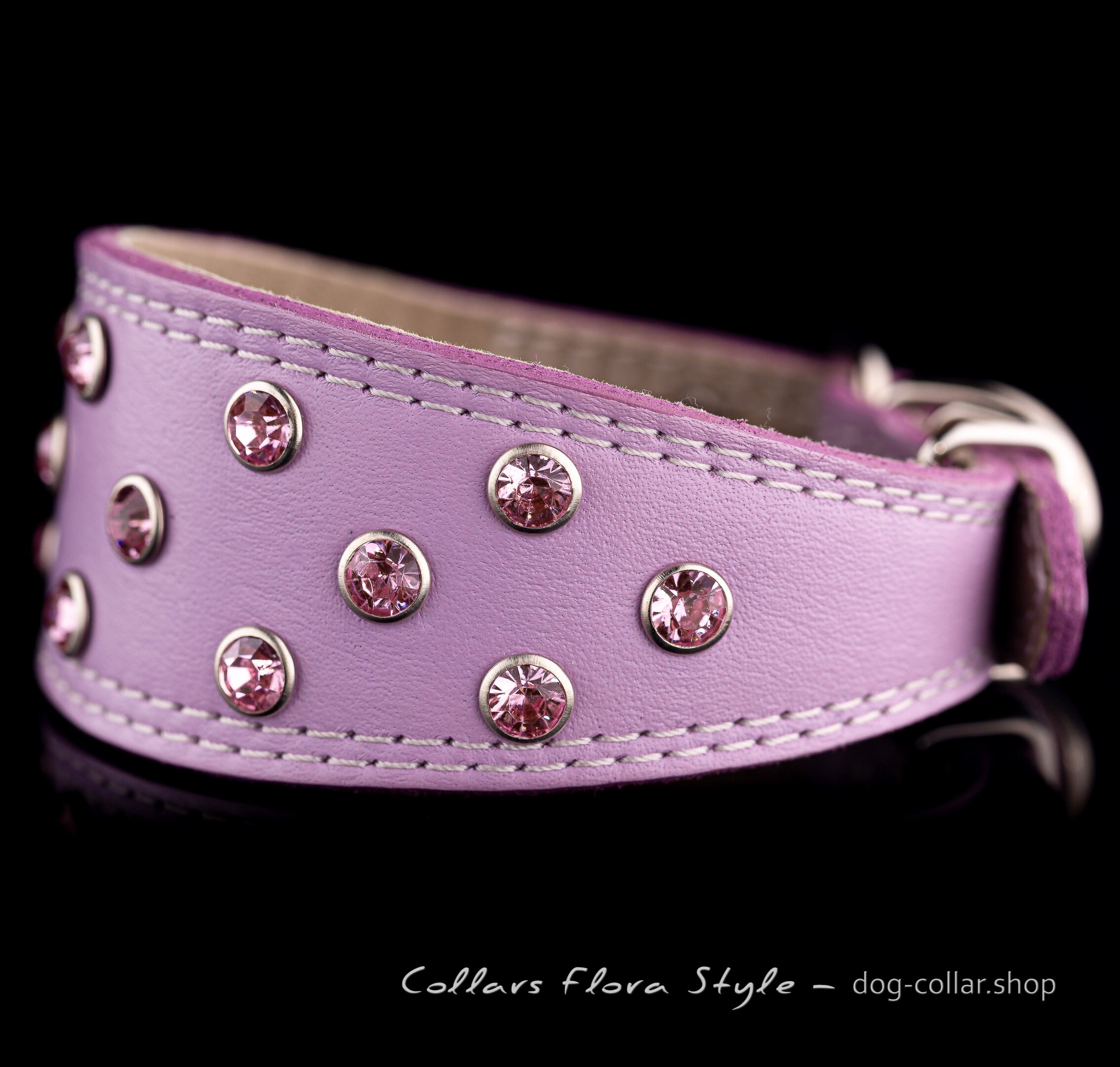 Leather greyhound collar Leather Dog Collar for Italy Etsy