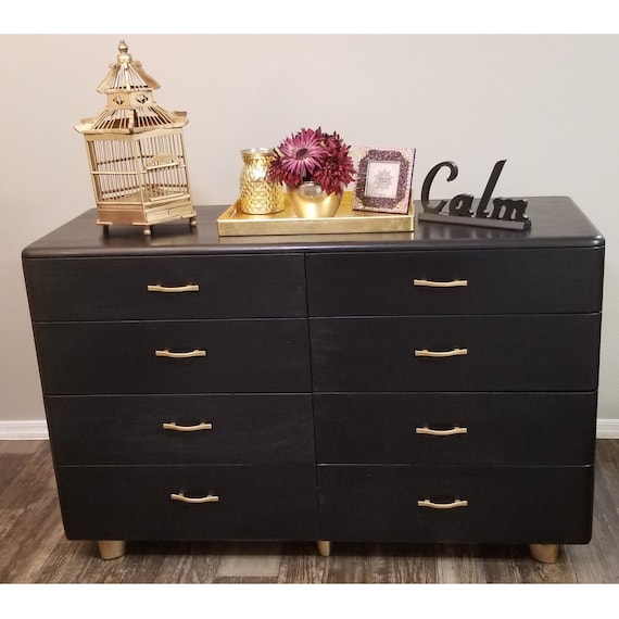 Refinished 8 Drawer Heywood Wakefield Dresser Etsy