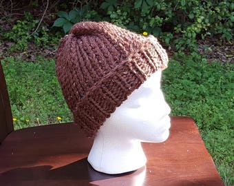 Brown Slouchy Hat - Unisex