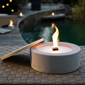 Betonfeuer® from Beske-Manufaktur with &#39;permanent wick&#39; | Ø25cm - Variant 3 | Candle | Garden torch | 100% handmade &#39;Made in Germany&#39;