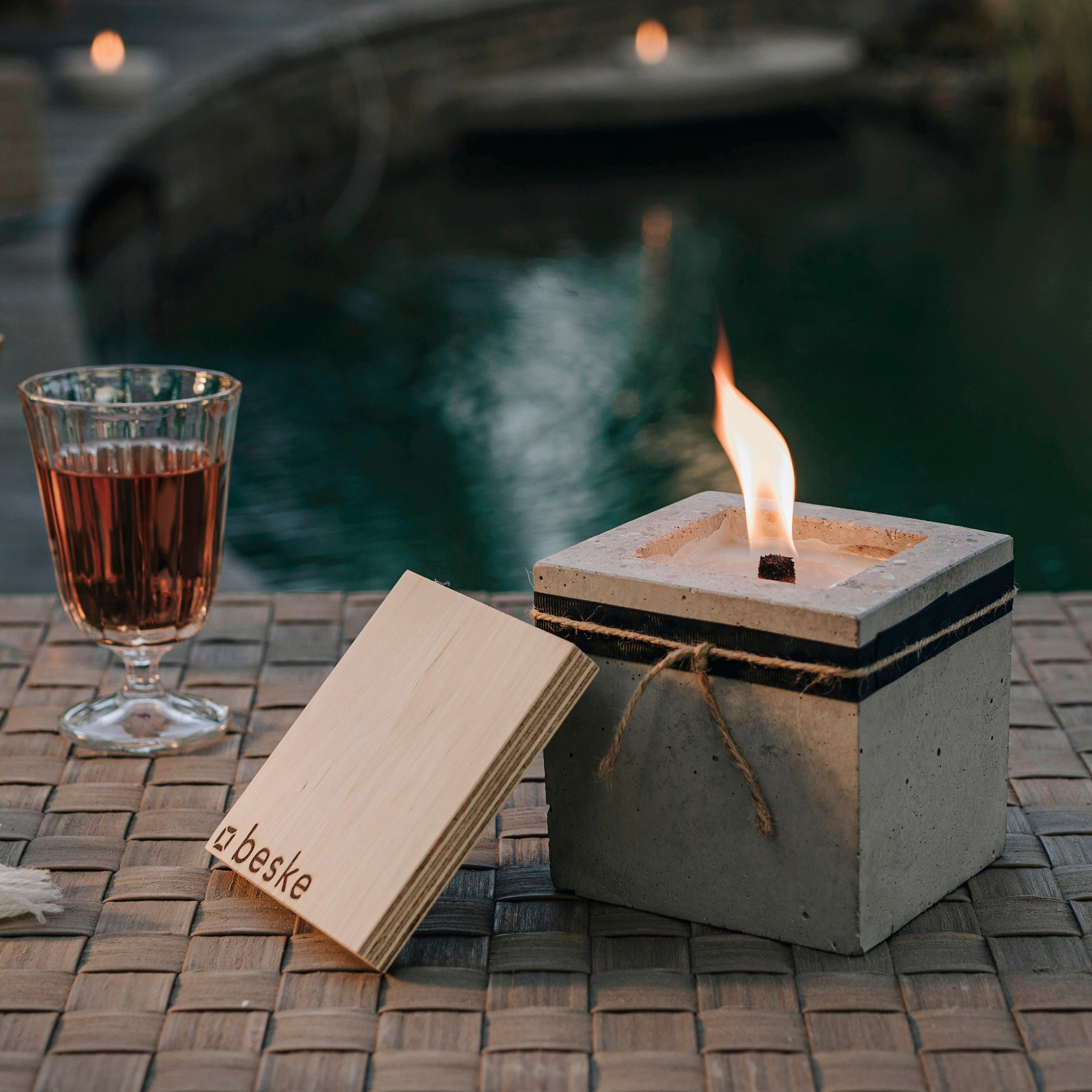 Betonfeuer® - het origineel | model Kea | 13 x 13 x 13 cm