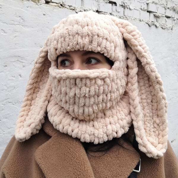 Bunny Balaclava Etsy