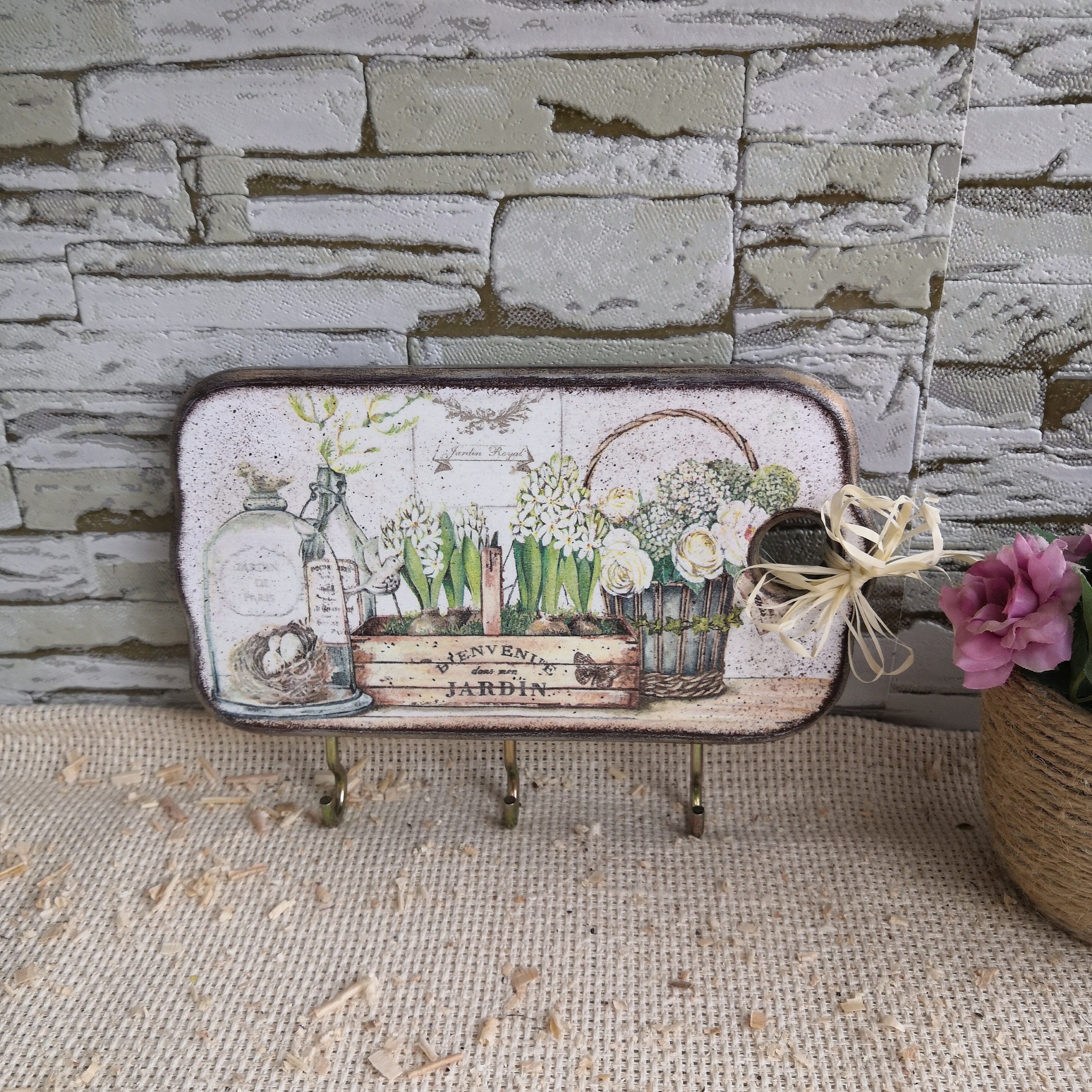 Wall hanger Wooden hanger Wall hanger For hanging things Gift Etsy