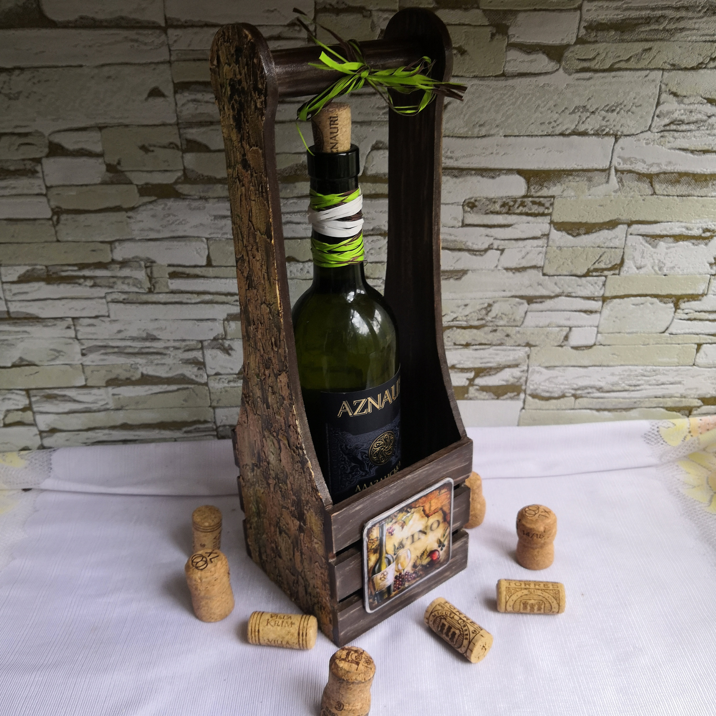 Wine box Wooden box Storage box Handmade Box Decoupage A nice Etsy