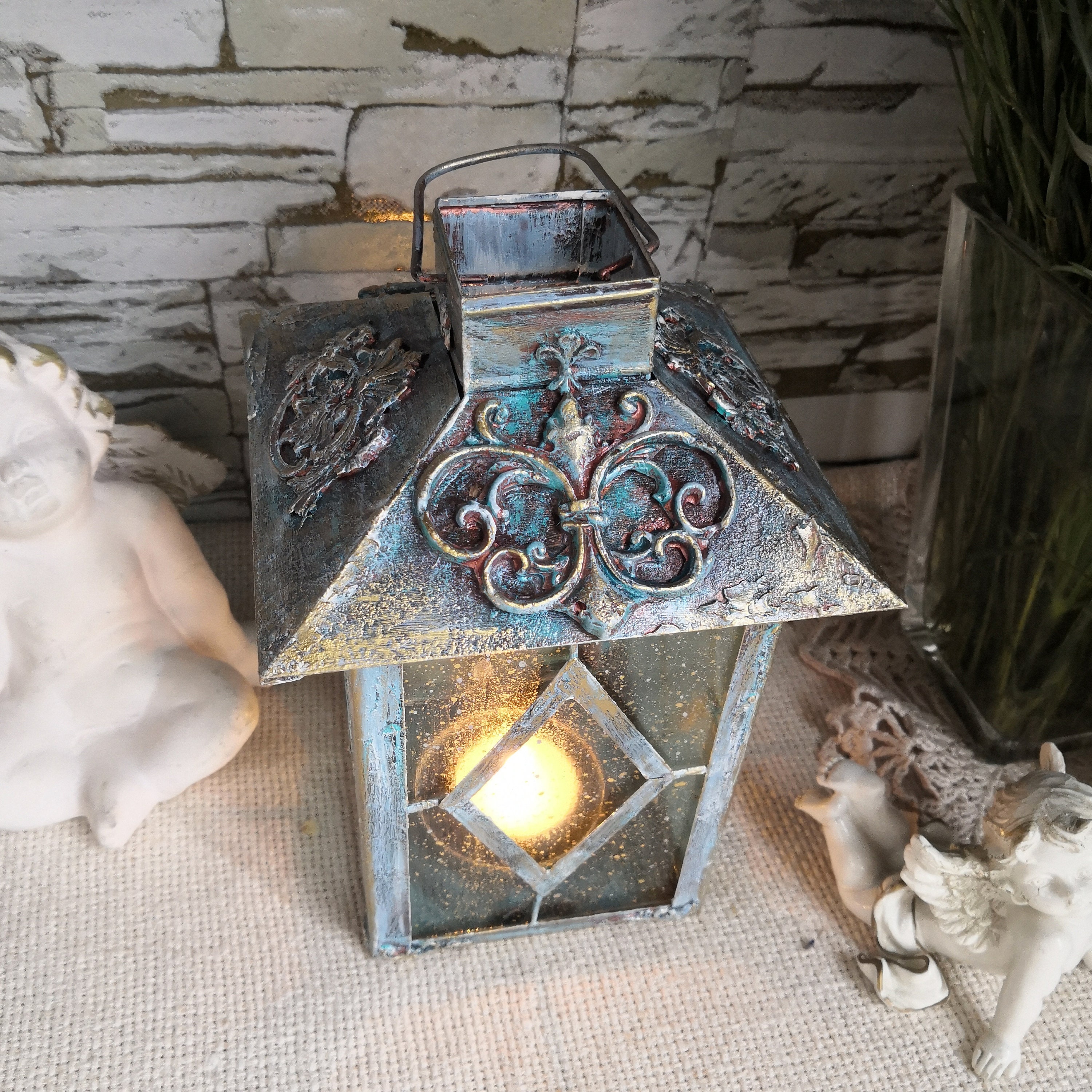 Metal Lantern Vintage Style Candle Lantern Vintage Lantern