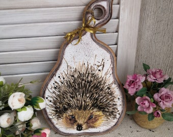 Tagliere per la cucina Riccio Tagliere in legno Decorazioni per la festa della mamma Per la cucina Tagliere per la casa da tagliare per servire Tagliere Tagliere regalo