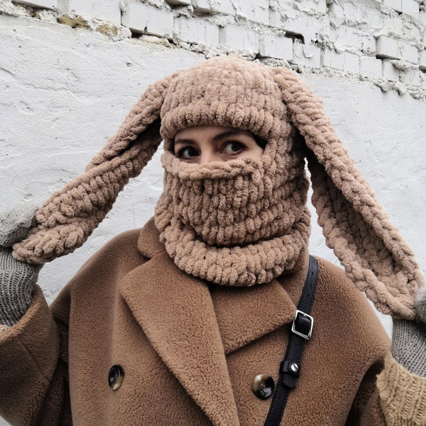 Bunny Balaclava Etsy