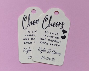 Cheers, Wedding, Gift Tags, Favour Tags, Favor Tags, Treat Tags, Bridal Showers, Baby Showers, Cheers To Love, Handmade Tags, Canada