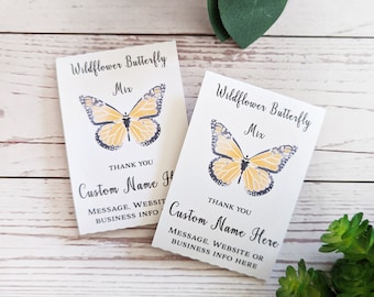 Realtor Gift, Open House Gifts, Personalized Seed Packets, Monarch Butterfly, Business Marketing, Referral Gift, Appreciation, Seed Envelope