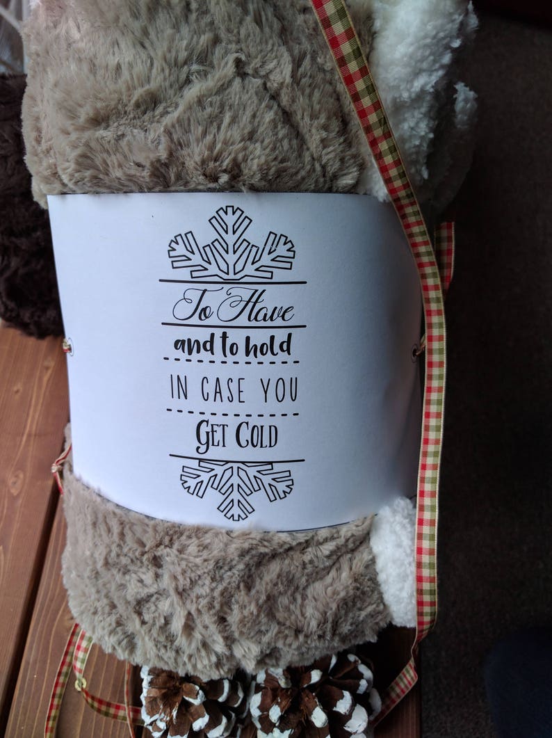PRINTABLE Blanket Wrap Label To Have and To Hold Throw Etsy