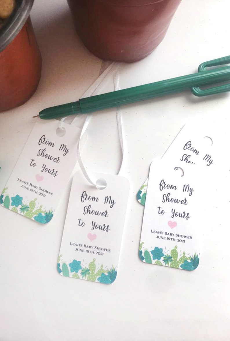 Custom Succulent Thank You Gift Tags Favour Favor Tags Labels Handmade Wedding Shower Birthday Party Teacher Gift Tags Succulents Plantmom