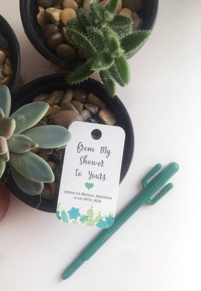 Custom Succulent Thank You Gift Tags Favour Favor Tags Labels Handmade Wedding Shower Birthday Party Teacher Gift Tags Succulents Plantmom