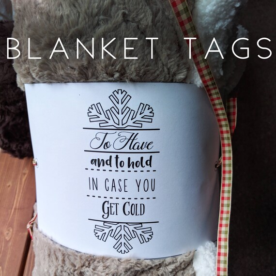 PRINTABLE Blanket Wrap Label To Have and To Hold Throw Etsy