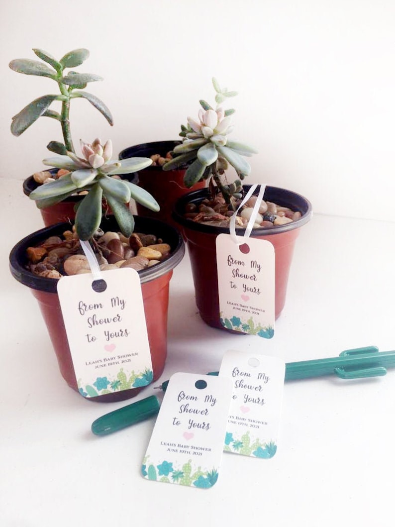 Custom Succulent Thank You Gift Tags Favour Favor Tags Labels Handmade Wedding Shower Birthday Party Teacher Gift Tags Succulents Plantmom