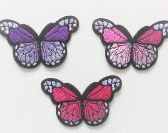 Lot de 11 Patch Thermocollant en tissu Papillon Iron-on patch Butterfly n°ab Lot de 11 Patch Thermocollant en tissu Papillon Iron-on patch Butterfly n°ab