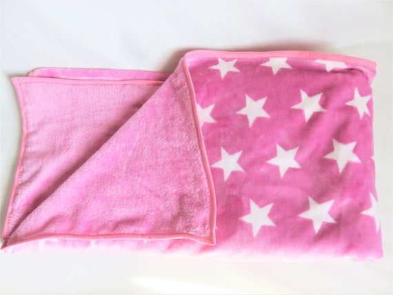 Plaid Couverture Rose Pour Bebe 123 Cm X Cm Etsy