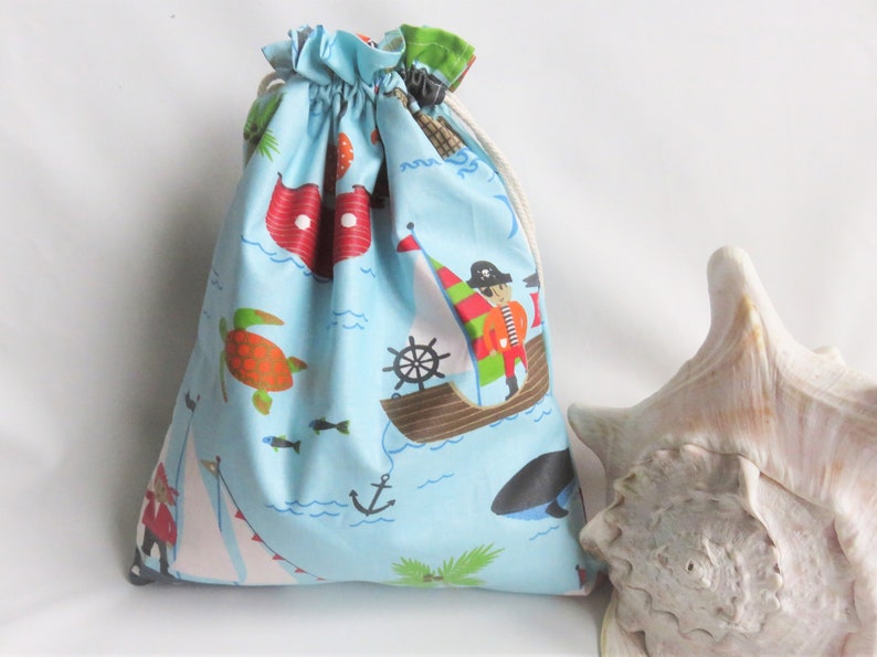tissu enduit \u00e9tanche int\u00e9rieur et ext\u00e9rieur 32 x 25 cm les pirates bleu sac de piscine doubl\u00e9 sac de plage