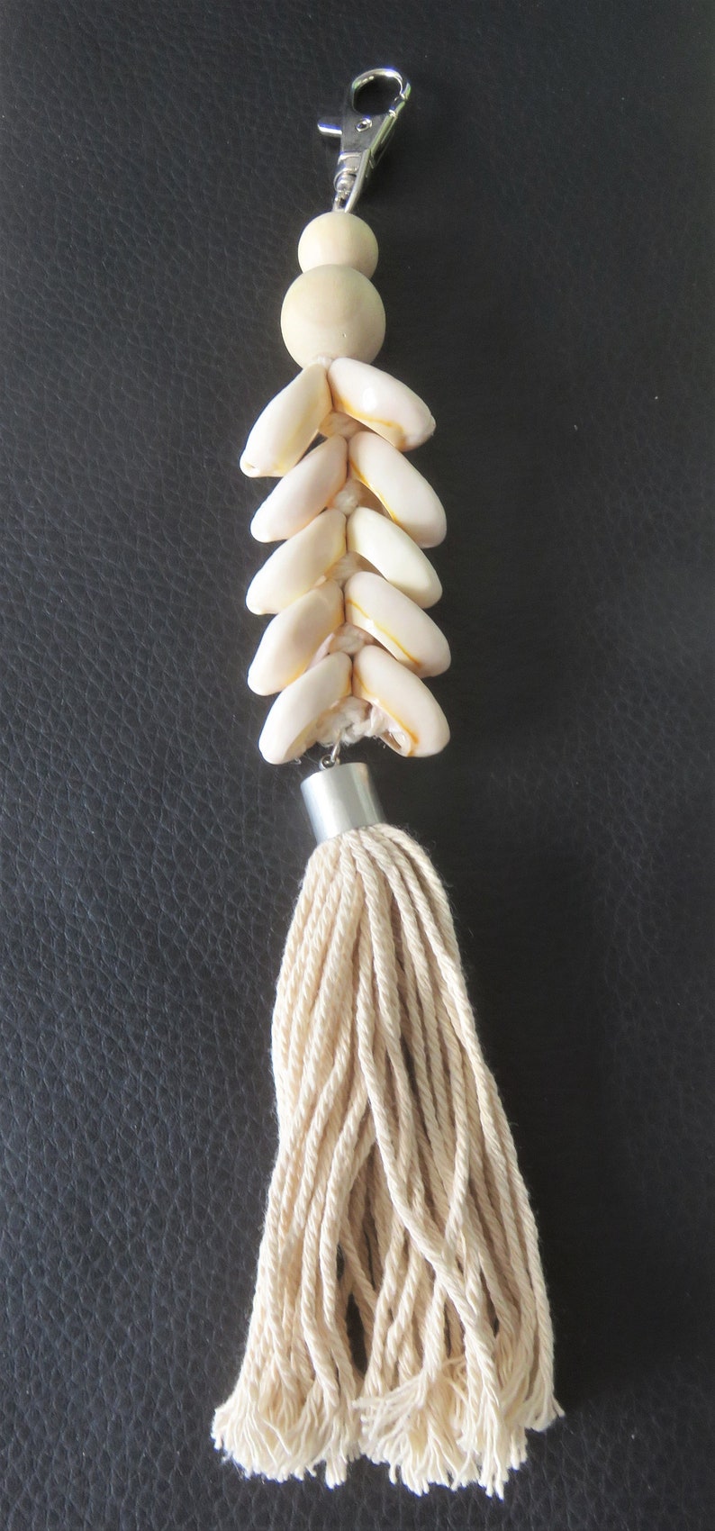 cauris porte-cl\u00e9s bijou de sac 2 mod\u00e8les coquillages