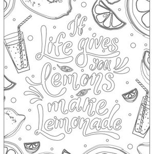50+ Page Coloring Book with Inspirational Quotes for Adults Children & Toddlers