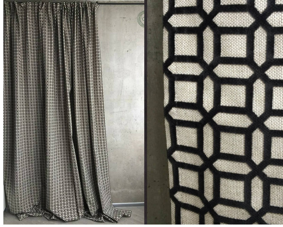 Blackout Window Curtains Black White Panel Cotton Geometric Blackout Window Curtains Black White, Black And Gray Geometric Curtains