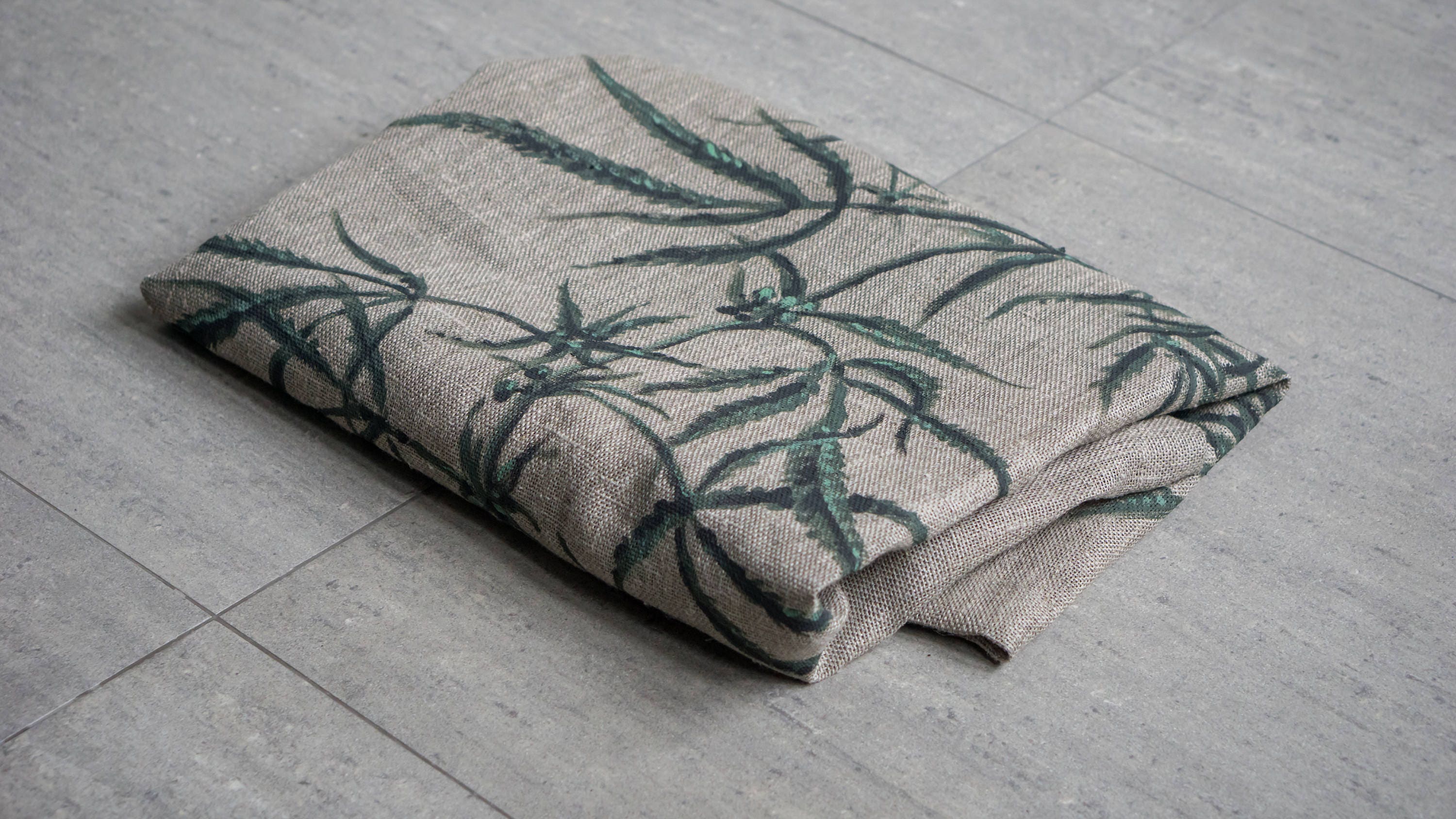 Hemp Art Wall Hanging Textile Fabric Wall Painting Etsy UK