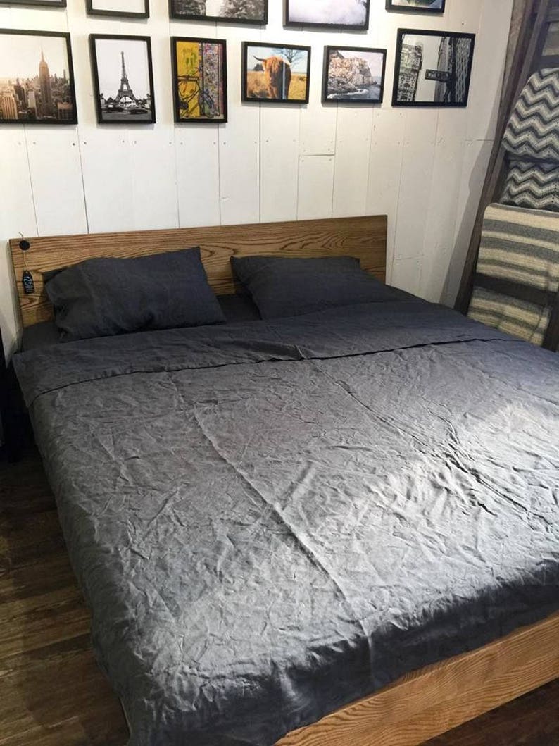 King Size Linen Bedding Set Organic Flax Linen Set Pure Etsy