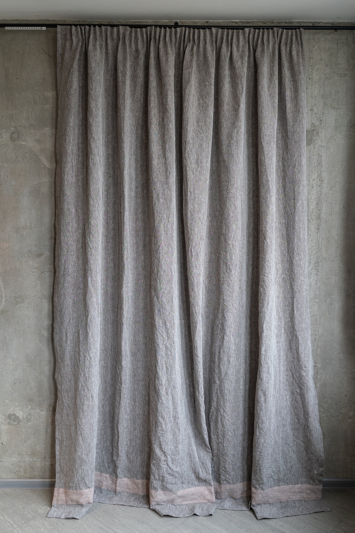 Natural linen curtains in Scandinavian style organic rustic Etsy
