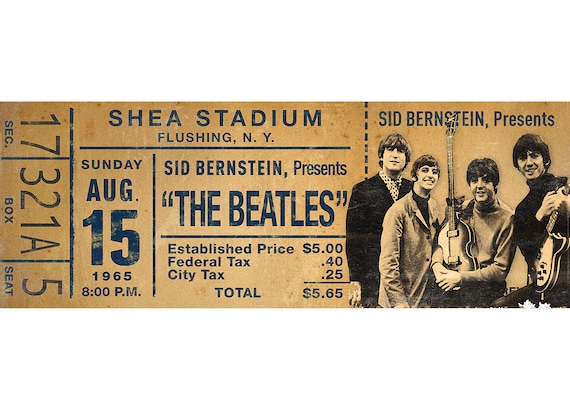 【2024】三越のお歳暮・冬ギフト DIGITAL PRINTABLE FILE Only*** the Beatles Ticket Stub 額縁