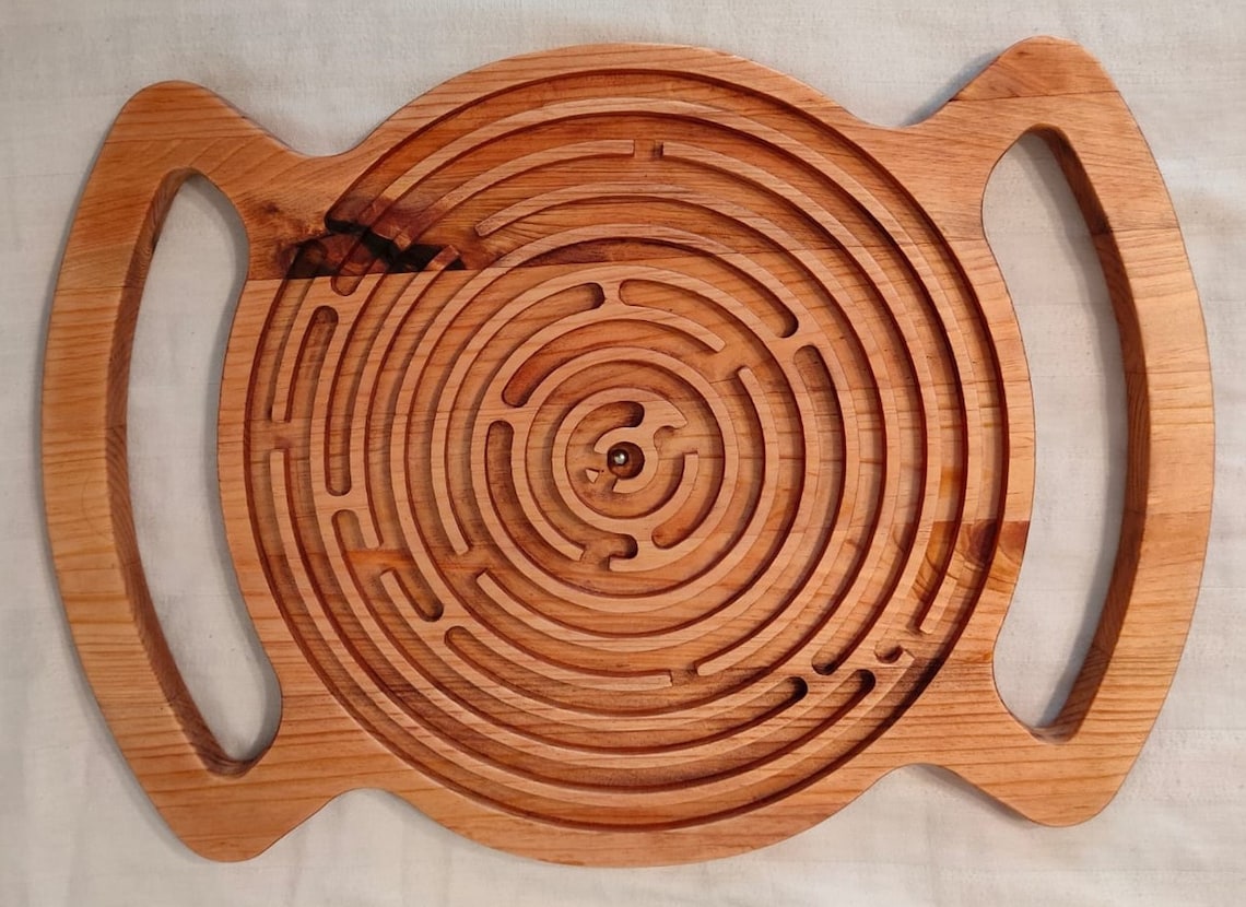Hand Maze Educational Game for Child Made Wood Environmentally Friendly