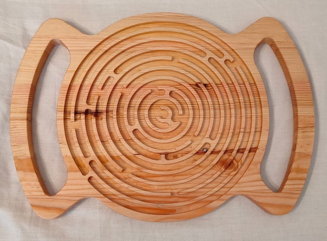 Hand Maze Educational Game for Child Made Wood Environmentally Friendly