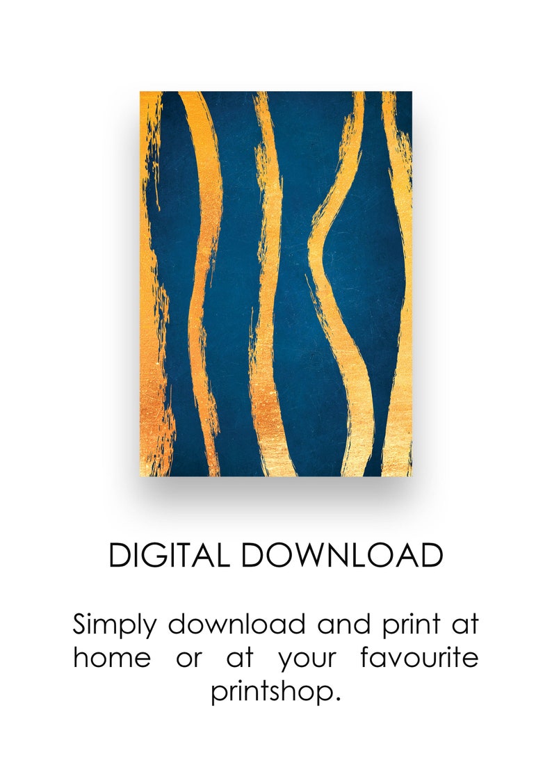 Gold Lines Inspirational Wall Art Digital Collection Gold Etsy