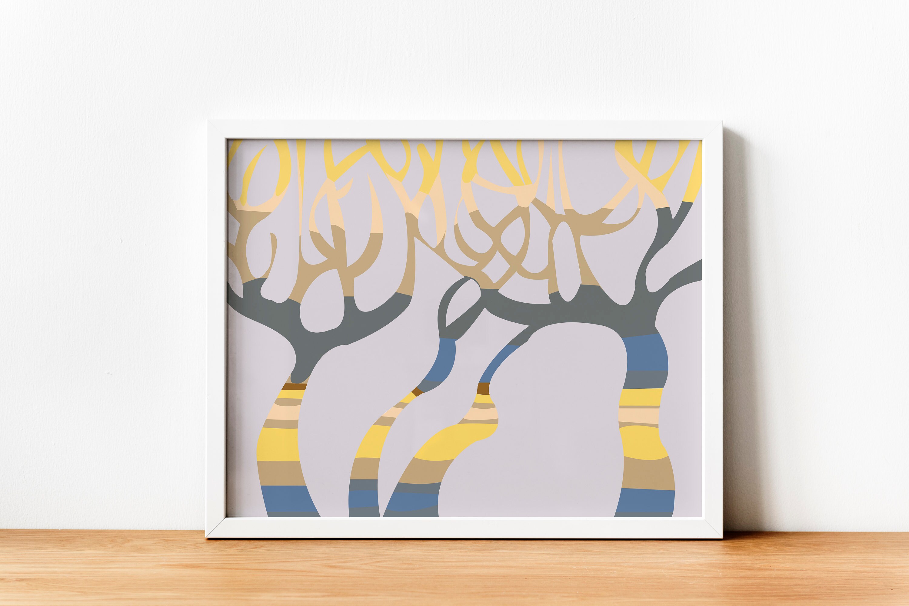 Printable Artistic Trees Wall Art Color Digital Print - Etsy