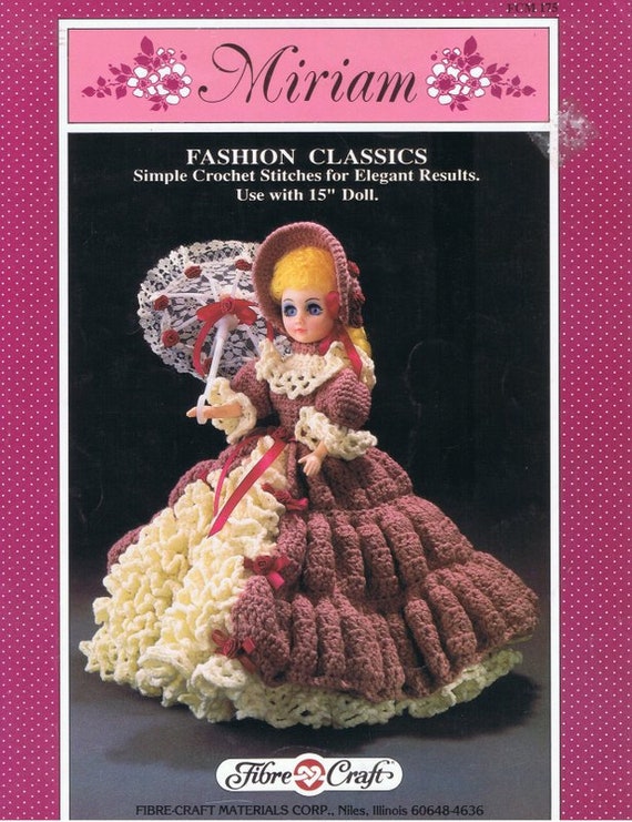 vintage crochet doll dress patterns