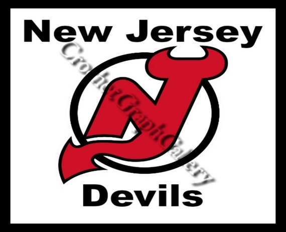 Crochet New Jersey Devils Crib Size Graphgan Etsy