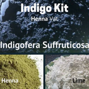 Indigo Kit Henna Vat Indigofera Suffruticosa - Natural Dyes