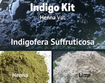 Indigo Kit Henna Vat Indigofera Suffruticosa - Tintes Naturales