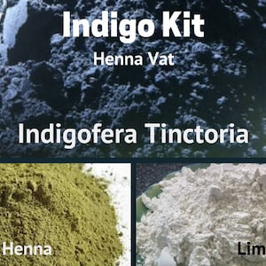 Indigo Kit Henna Vat Indigofera Tinctoria - Natural Dyes -