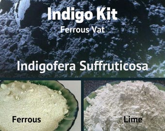 Indigokit ijzerhoudend vat Indigofera Suffruticosa - natuurlijke kleurstoffen