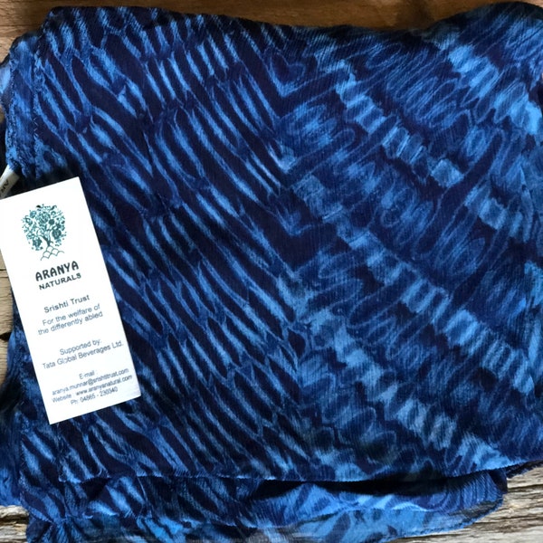 Aru Shibori Silk Scarves