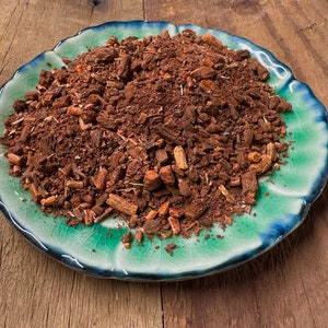Madder Root (Dried) Ground - Natural Dyes - Rubia Tinctorum - 4 ounce package