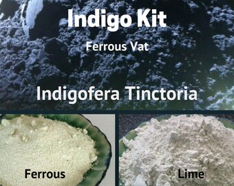 Indigo Kit Ferrous Vat Indigofera Tinctoria - Natural Dyes -