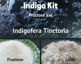 Indigokit fructosevat Indigofera Tinctoria - natuurlijke kleurstoffen