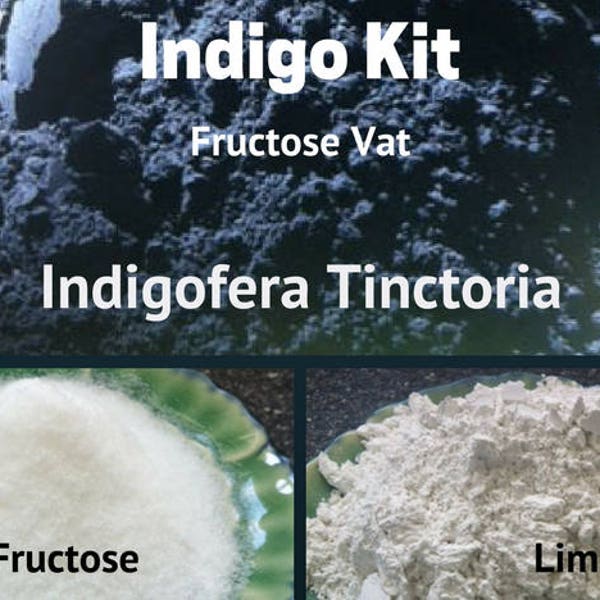 Indigo Kit Fructose Vat Indigofera Tinctoria - Natural Dyes