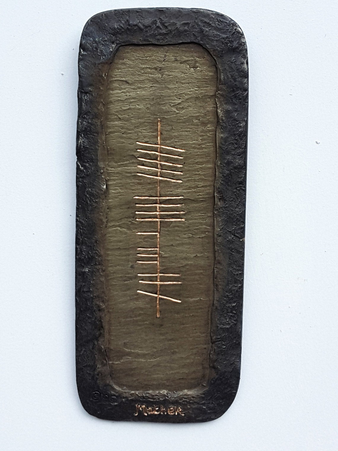 Mother Engraved Ogham Script Wall Plaque Etsy