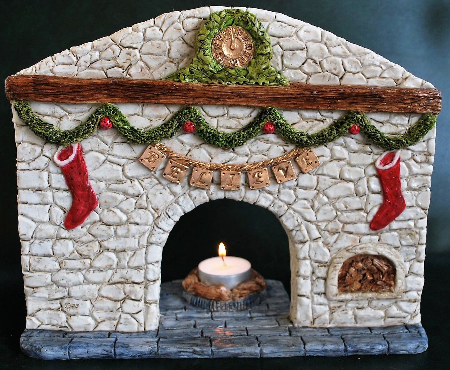 Christmas Fireplace  Etsy