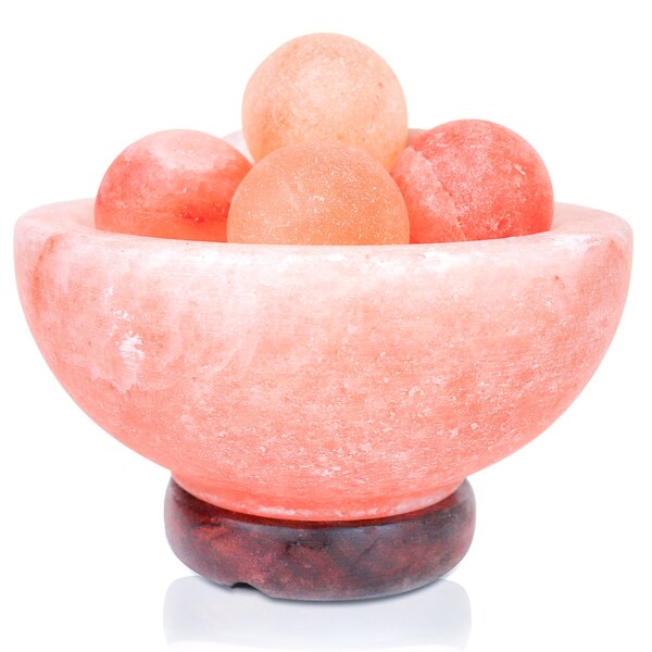 Himalayan Salt 7" Abundance Bowl w/ 6 Massage Balls