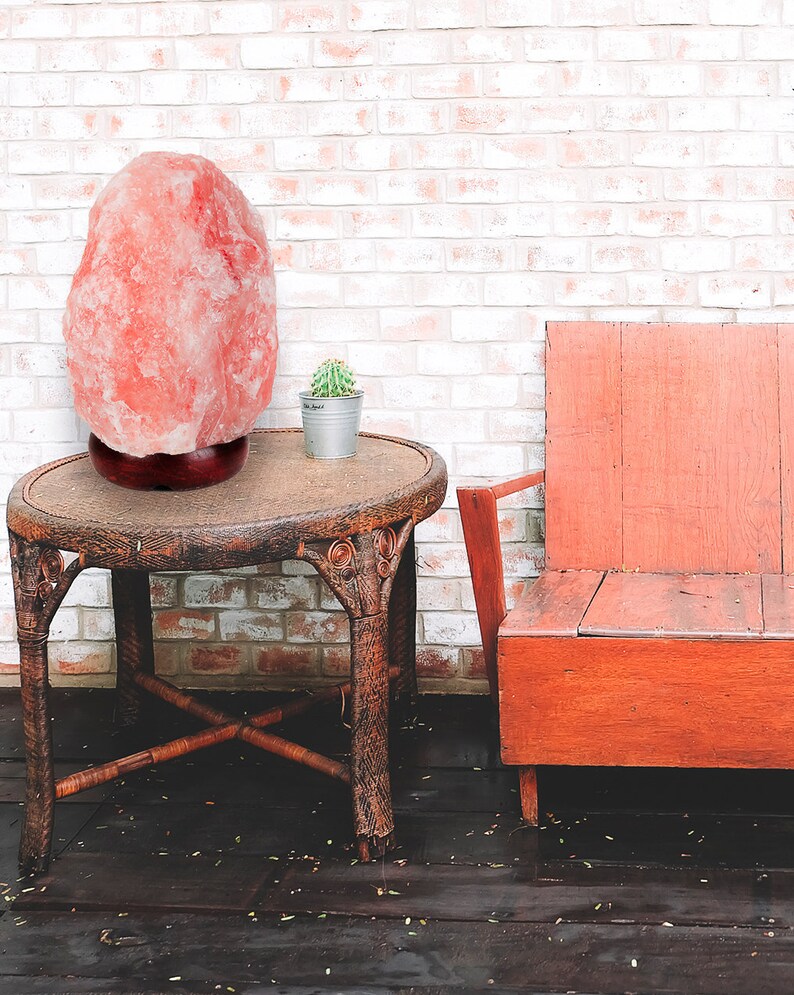 Natural Himalayan Salt Lamp UL Approved Dimmer Cord image 0